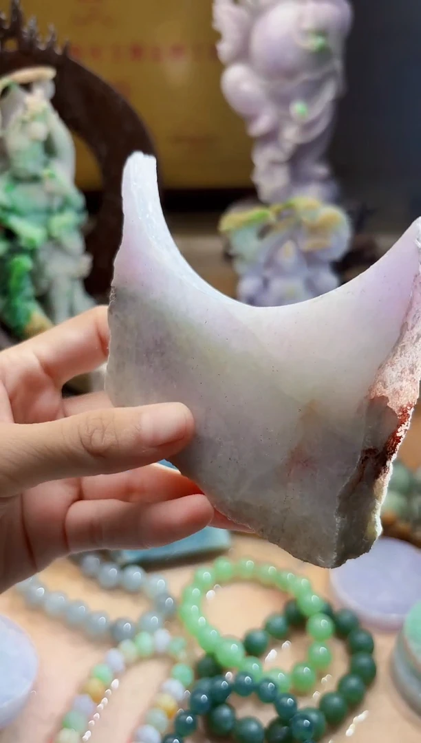 未镶嵌挂件翡翠A货柠优6764