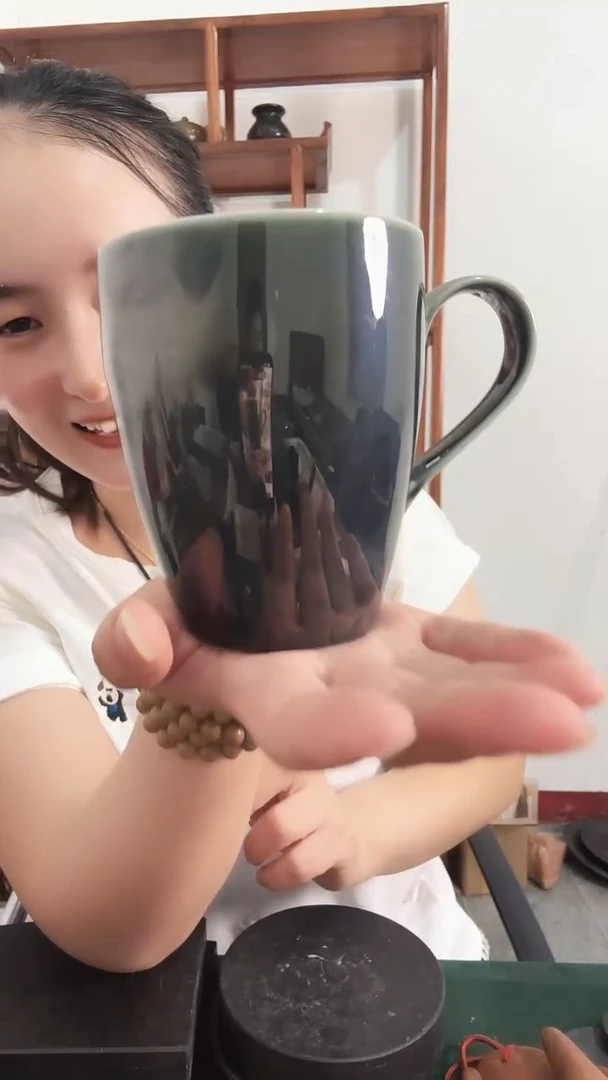 砭石泗水砭石五色土杯