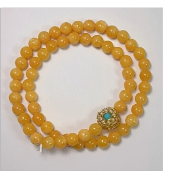 S0800-1人工蜜蜡手串0.6