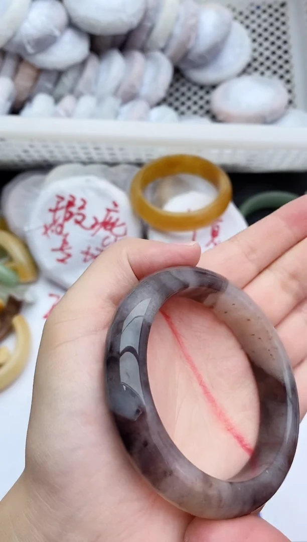 未镶嵌手镯石英质玉瑕疵427+56/57