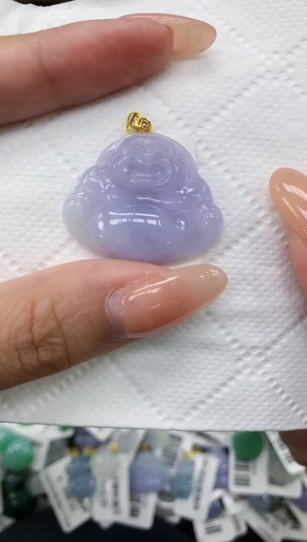 颈饰18K金镶嵌翡翠11111111111