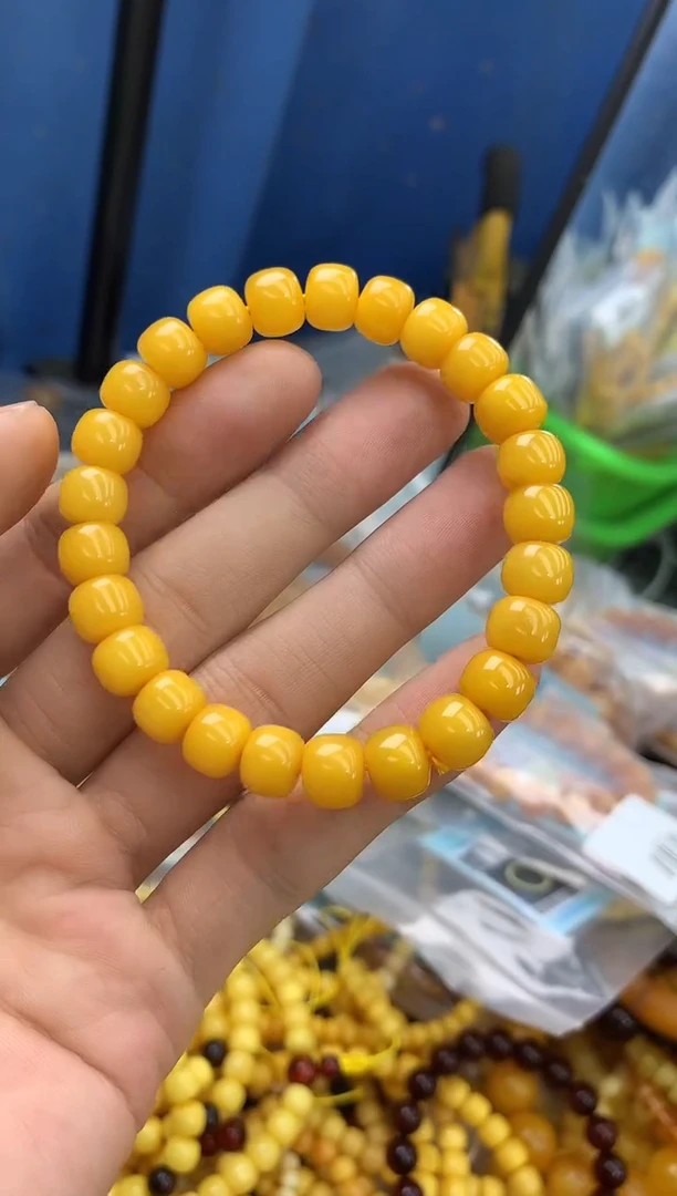 裸石蜜蜡未镶嵌手串