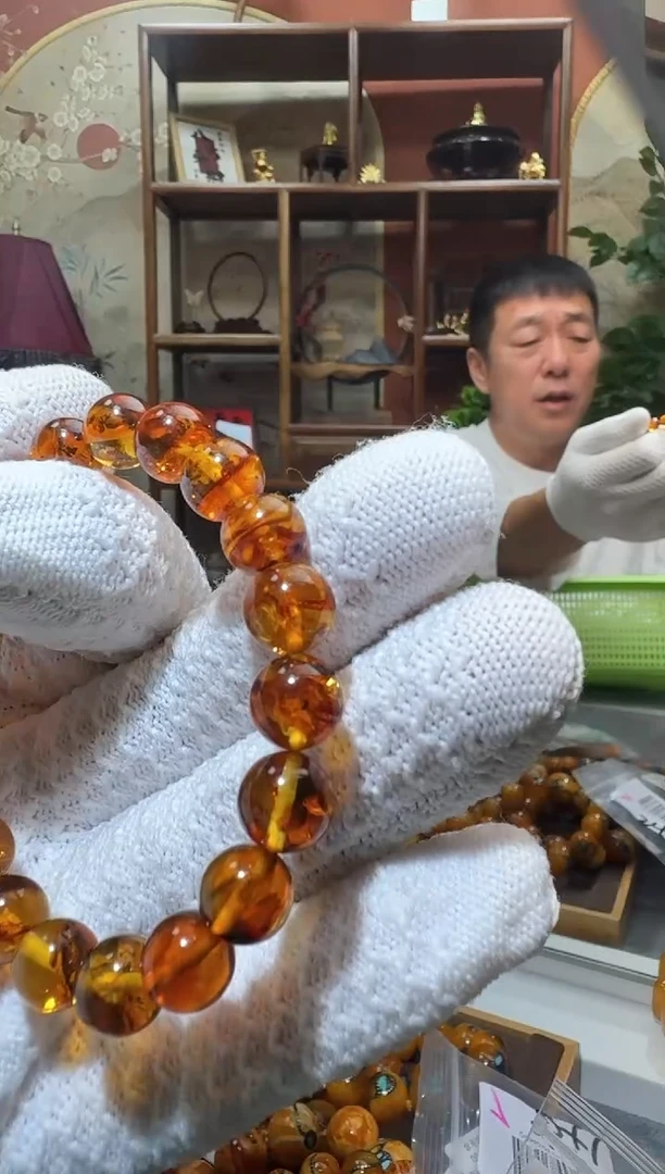 蜜蜡颈饰未镶嵌3255天然蜜蜡珠宝奇石全都保真