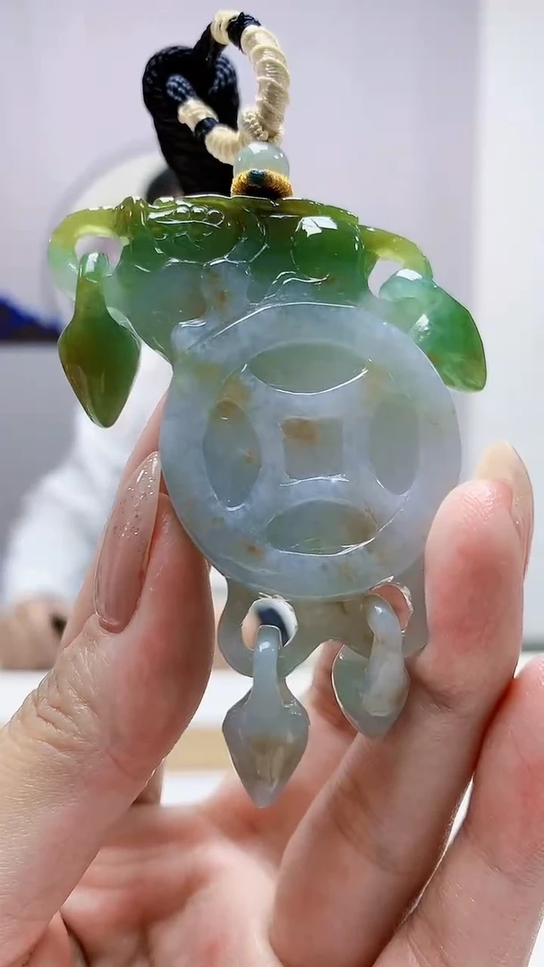 未镶嵌定制翡翠4898MM-毛货挂件67