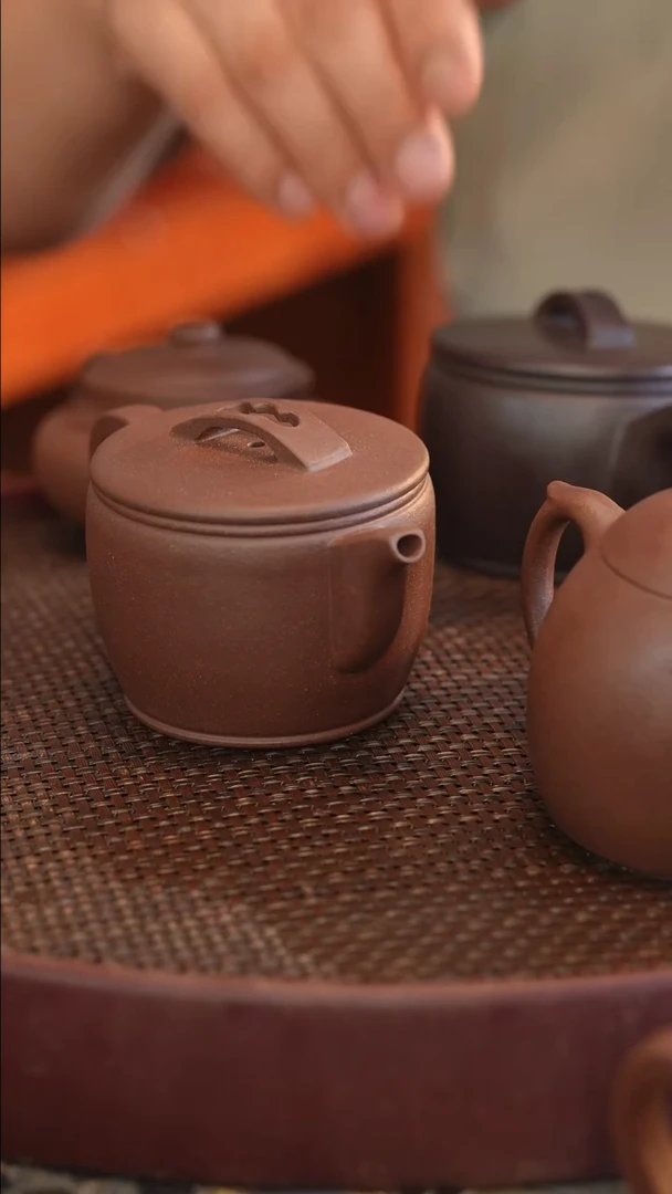 茶壶紫砂原矿手工制作220cc 半手工 紫泥 汉瓦