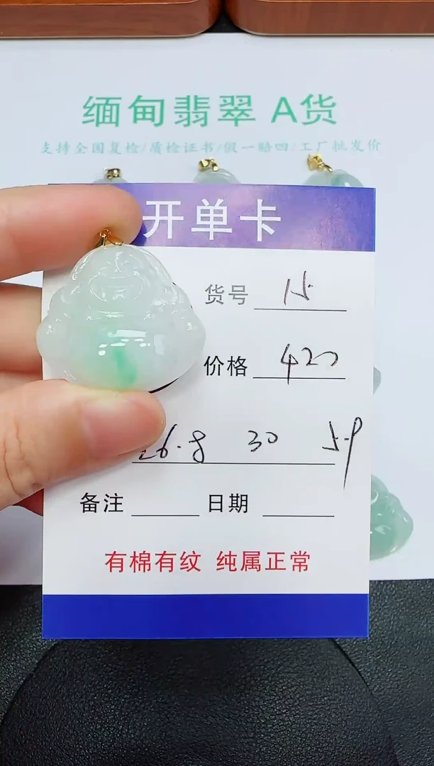 吊坠(赠链)未镶嵌翡翠15