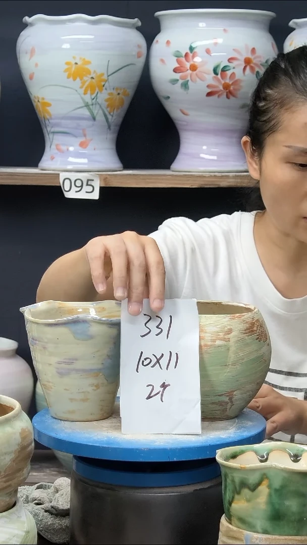 景德镇花盆默认微瑕331