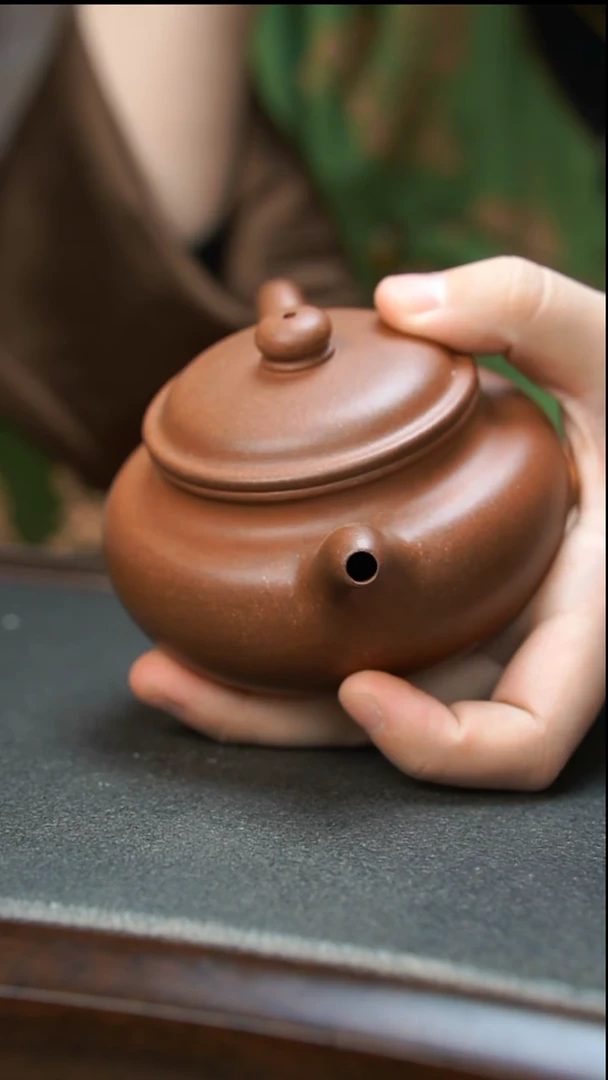 【闪购商品】紫砂茶壶底槽青仿古壶微瑕