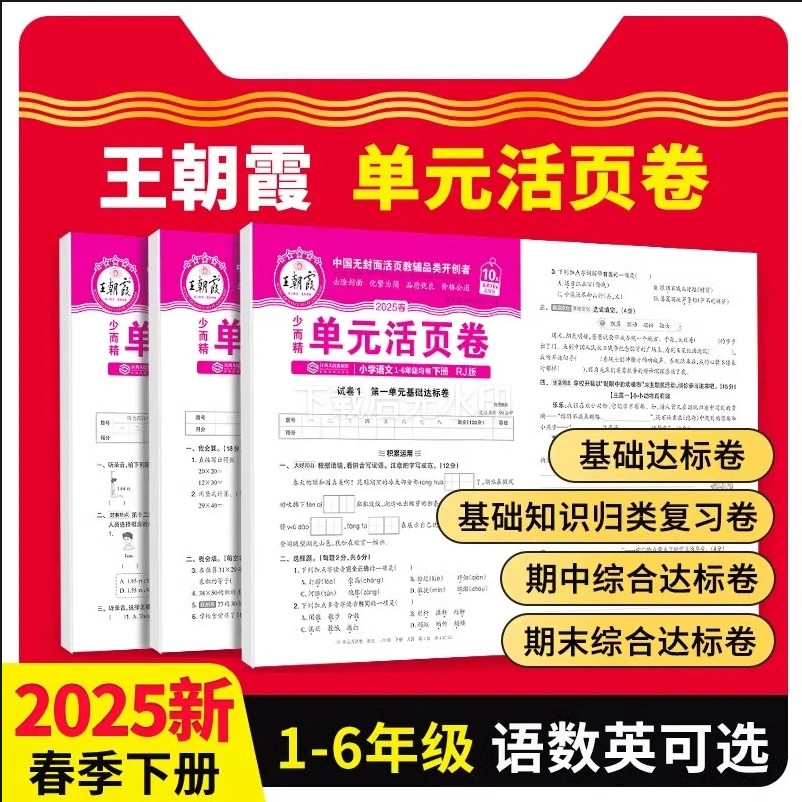 2025王朝霞试卷单元卷活页卷小学1-6年级100分冲刺期末考试真题