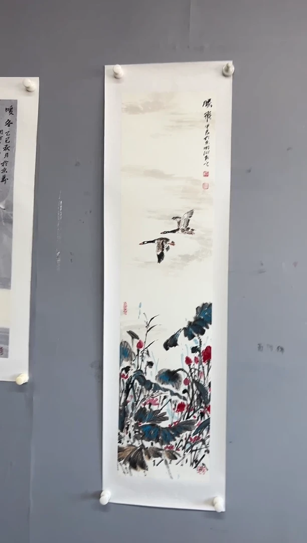 国画张明河花鸟2平尺