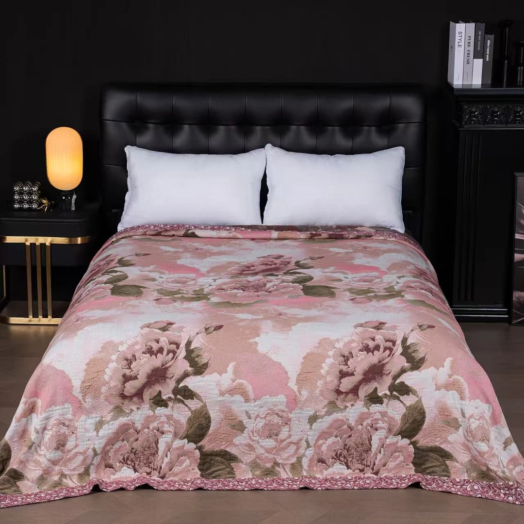 顶奢浮雕艺术枕巾--风度烟岚