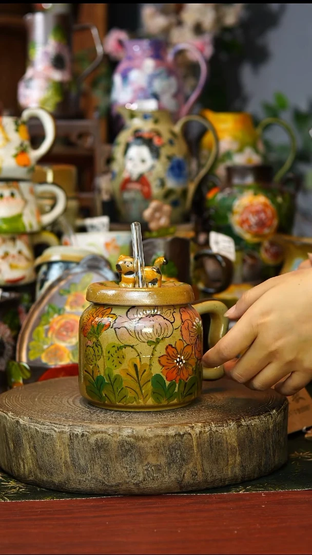 陶瓷119景德镇手工手绘釉下彩