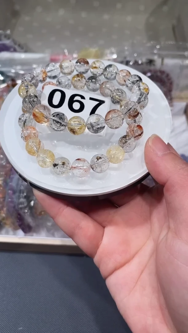 未镶嵌手链水晶A067 闪灵 10 多样性发一