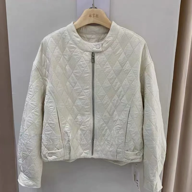 秋冬秋季厚款宽松圆领女短外套时尚休闲韩版女装棒球服