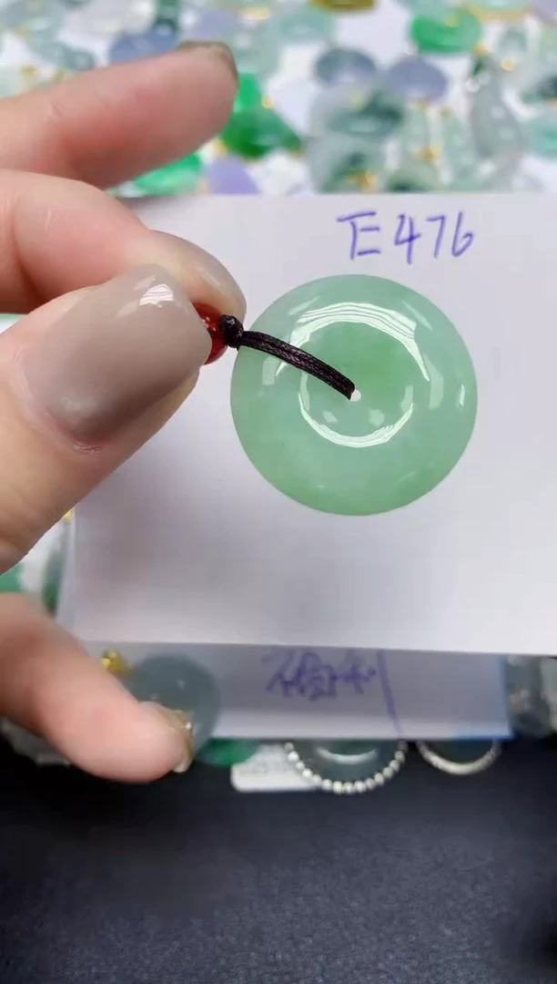 颈饰未镶嵌翡翠天然缅甸翡翠A货翡翠百元以上9元证书费自理