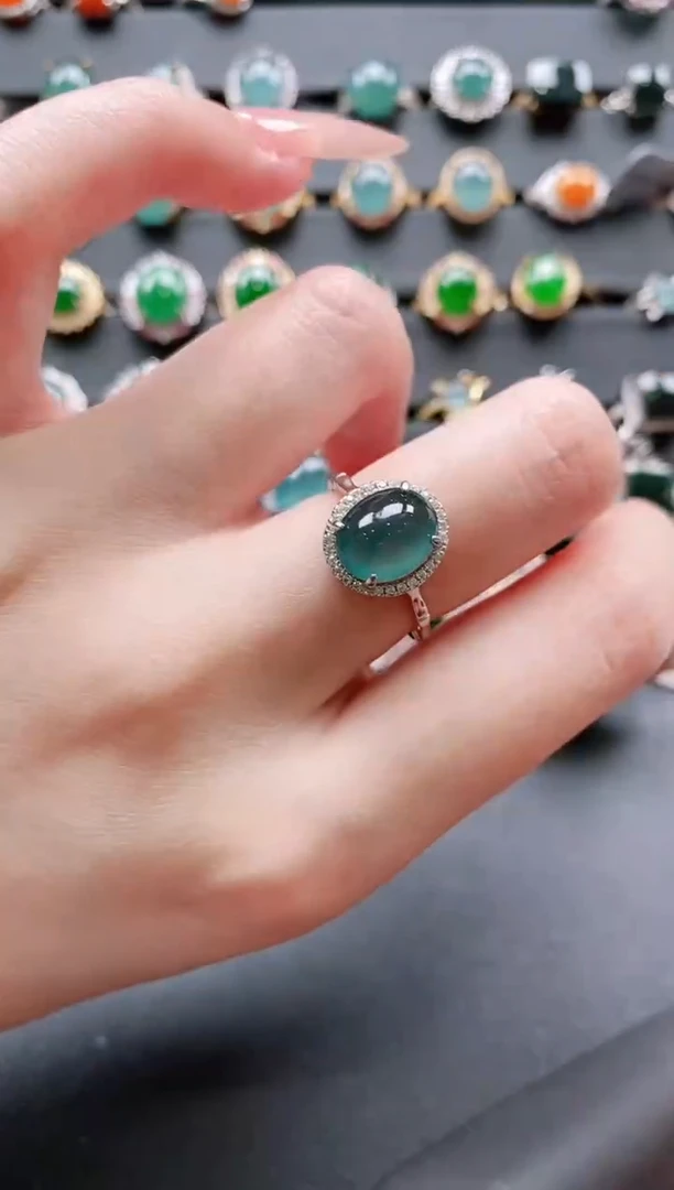 【闪购商品】翡翠戒指银S925镶嵌11111111