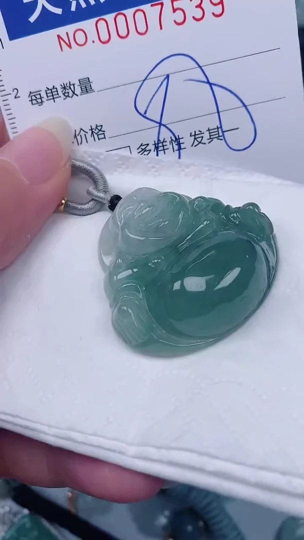 翡翠未镶嵌颈饰00007535
