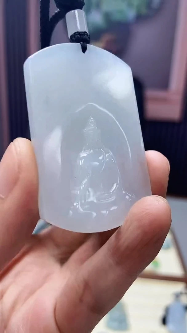 翡翠未镶嵌颈饰萌*哒吊坠