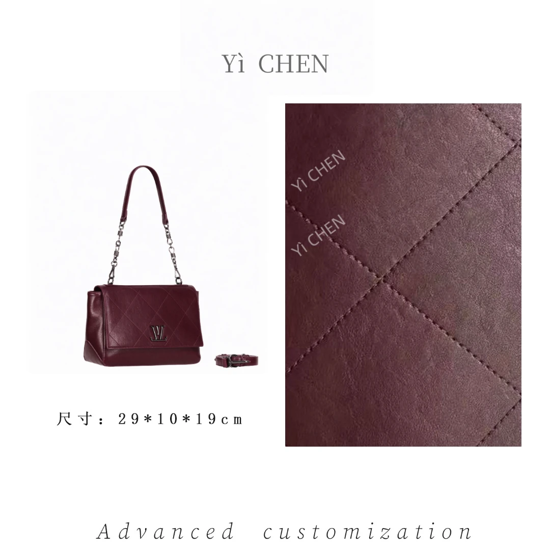 【Yì CHEN】GQ-9001-安可拉红 简约时尚女士新款轻奢单肩斜跨包