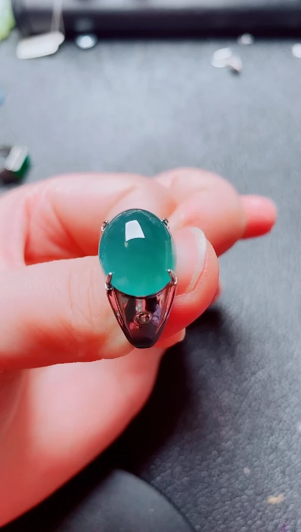 银S925镶嵌戒指翡翠1111