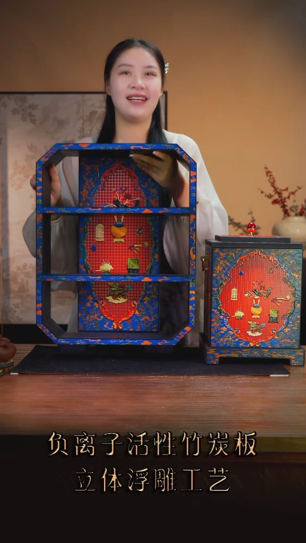 ?****️壹藏贰宝仿八宝嵌博古架