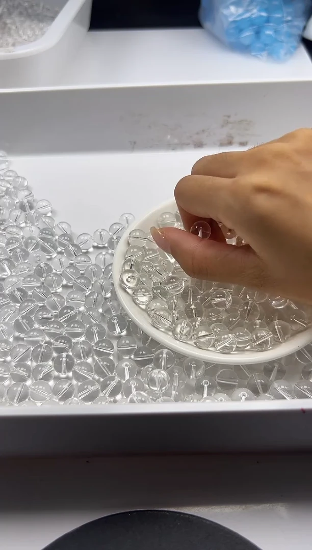 颈饰未镶嵌水晶W188 白水10MM*20颗