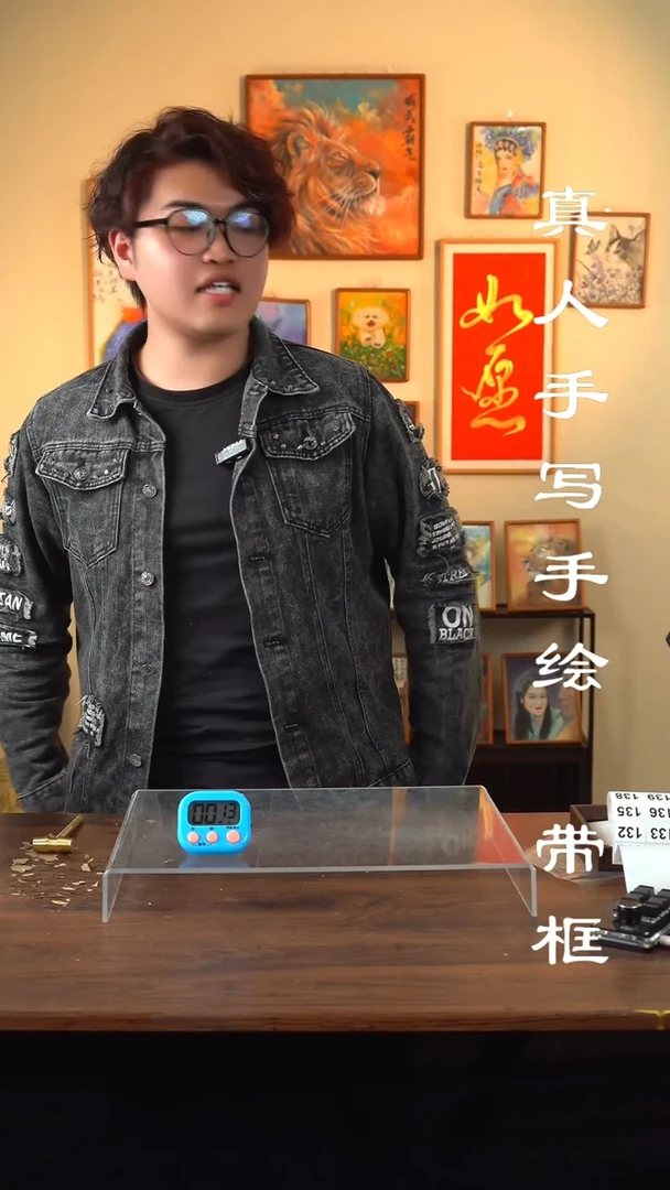 【闪购商品】书法120真人手写手绘摆件