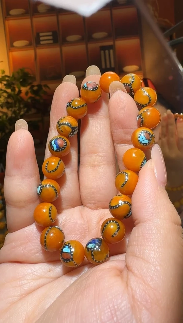 蜜蜡颈饰未镶嵌2644天然蜜蜡珠宝奇石全都保真