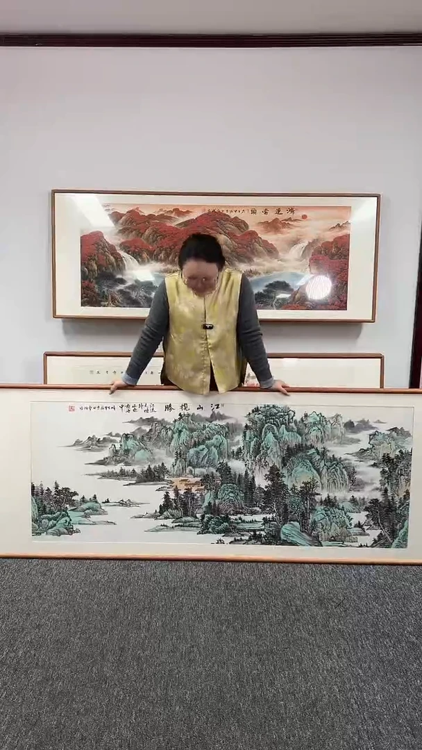 【闪购商品】国画江山揽胜210*80绘画作品