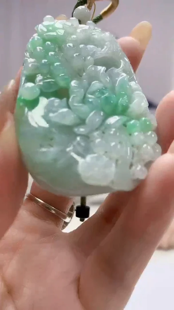 定制翡翠未镶嵌4868DD-毛货挂件15