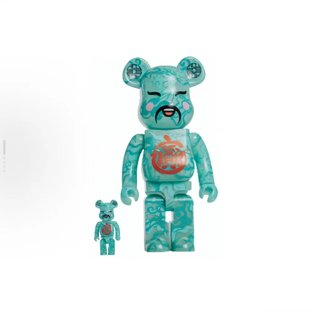 【山】bearbrick 积木熊 acu 翡翠 400%