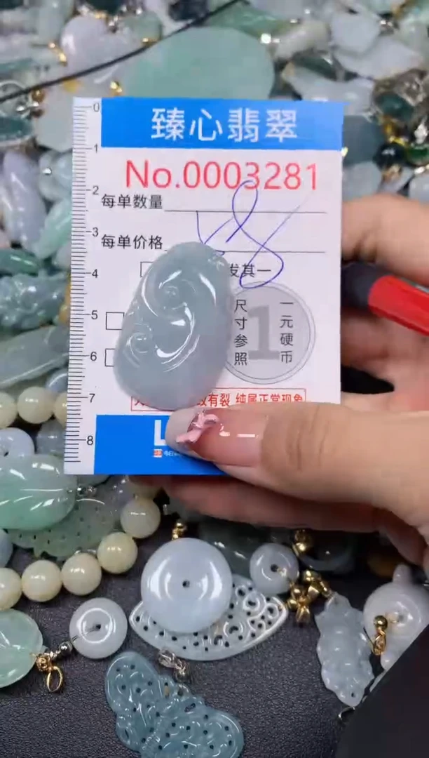 【闪购商品】翡翠颈饰未镶嵌含绳0003281