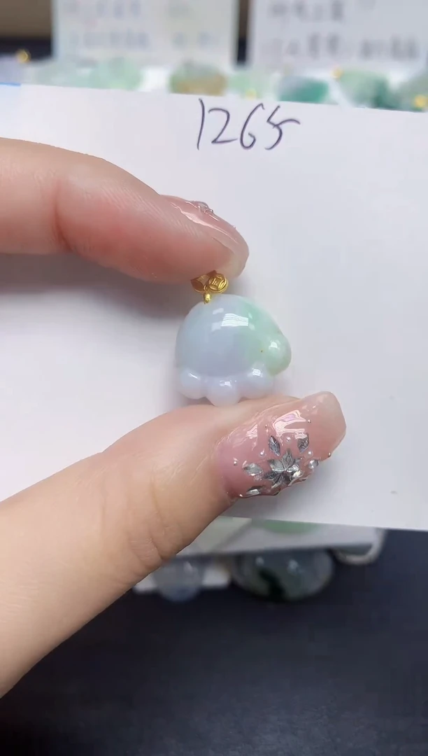 颈饰未镶嵌翡翠天然缅甸翡翠A货翡翠百元以上9元证书费自理