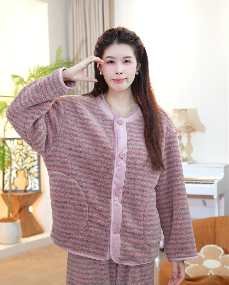 【橙橙专属】新款2025秋冬舒适时尚绒睡衣可外穿长袖家居服CYR