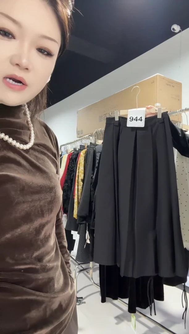 944--小花半身裙--