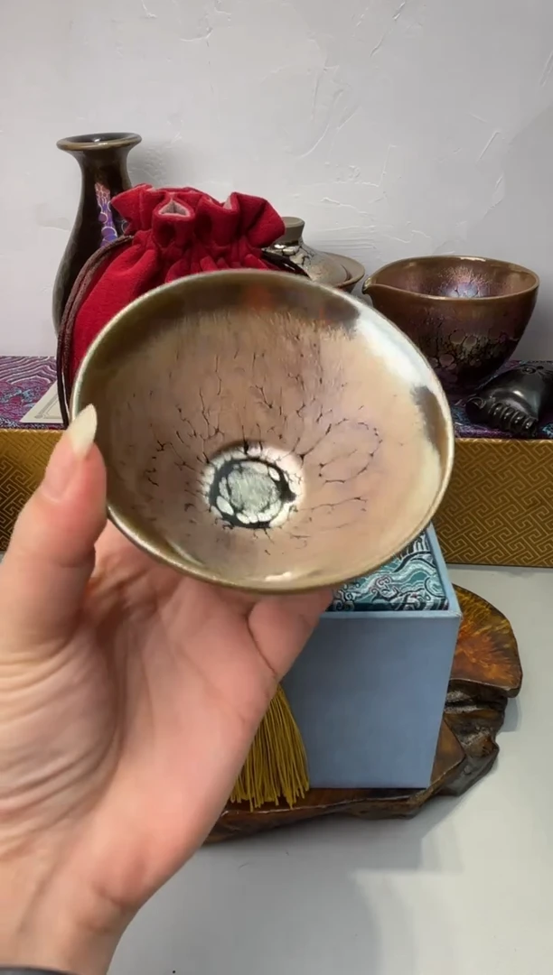 茶盏春申阁福利1只瑕品斗金+盏袋