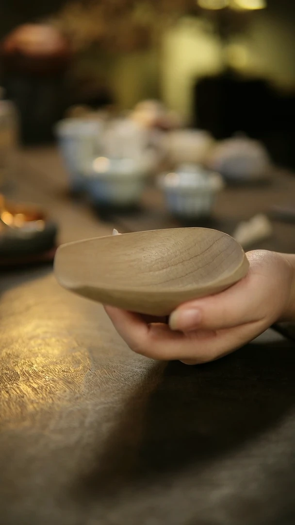 阿眠      赤具整木挖凿茶则浅