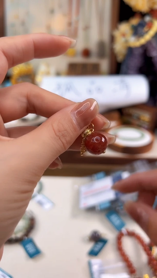 吊坠南红玛瑙未镶嵌@@17635