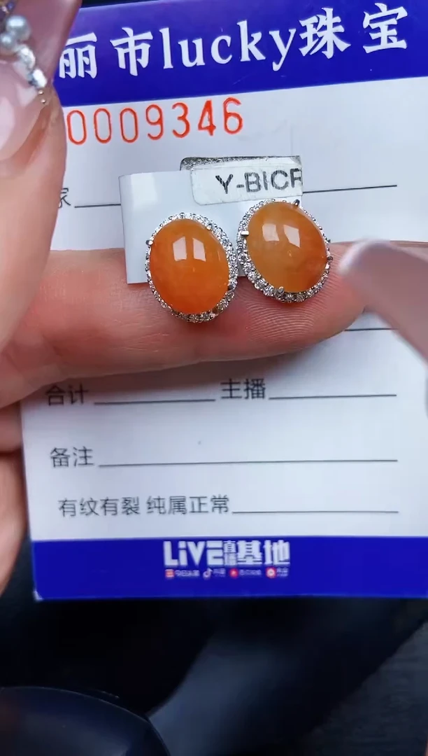 翡翠银S925镶嵌颈饰9346