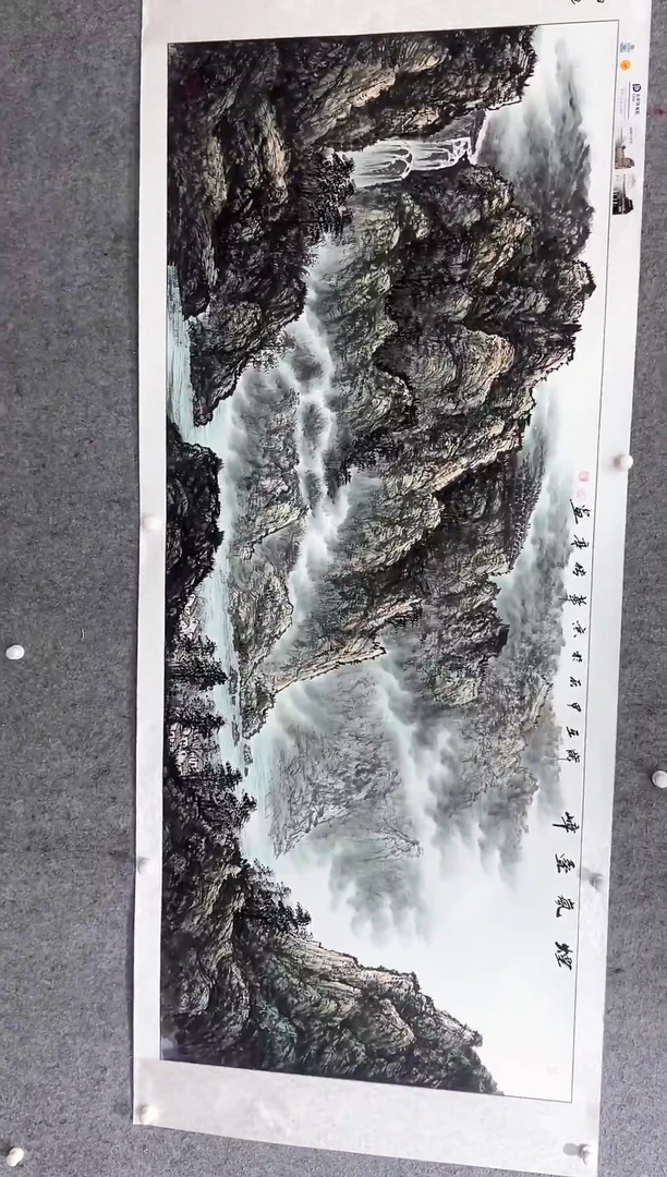 国画张传亭老师的红袍作品
