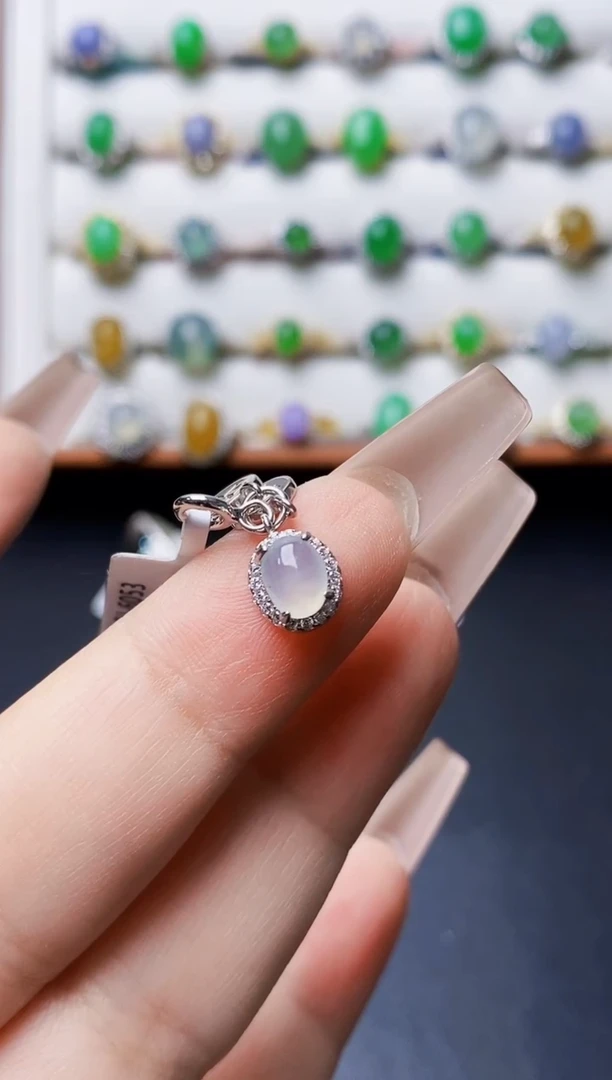 银S925镶嵌戒指翡翠3311