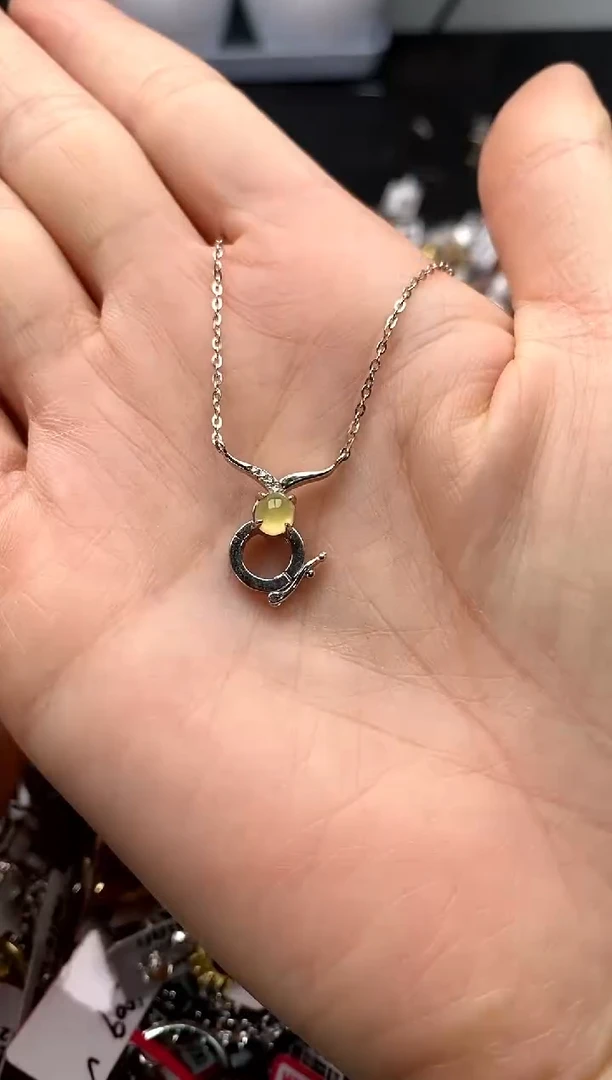 【闪购商品】翡翠戒指银S925镶嵌33333333     5