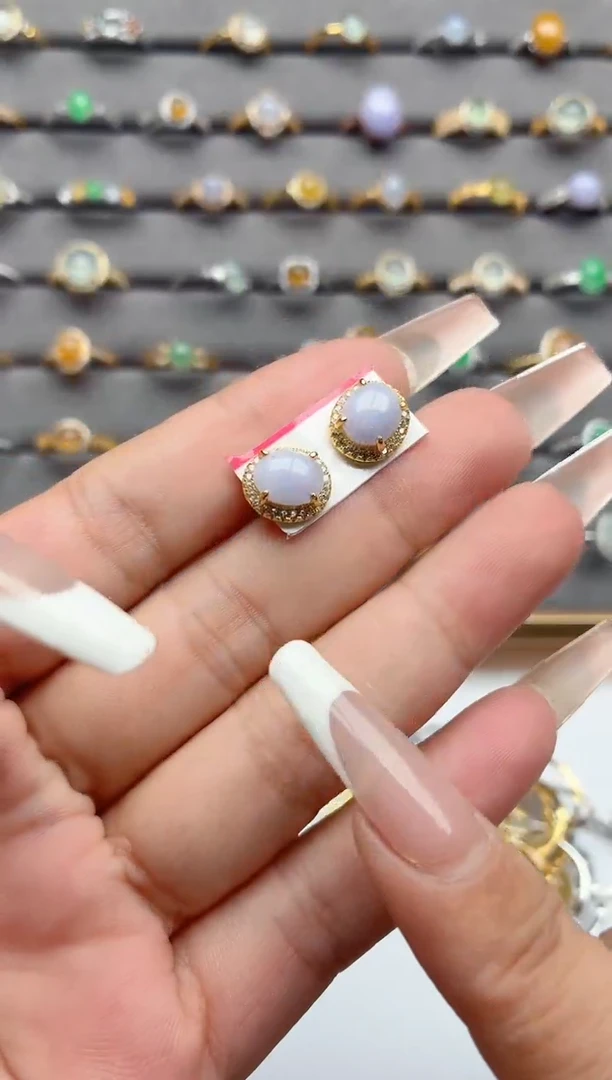 银S925镶嵌戒指翡翠.