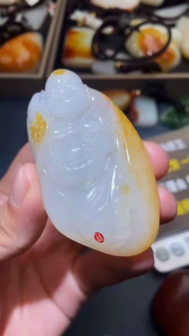 和田玉未镶嵌颈饰星*HX