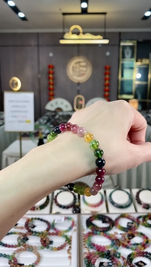 【闪购商品】碧玺单圈手串7mm+未镶嵌（多样性发一条 ) hon