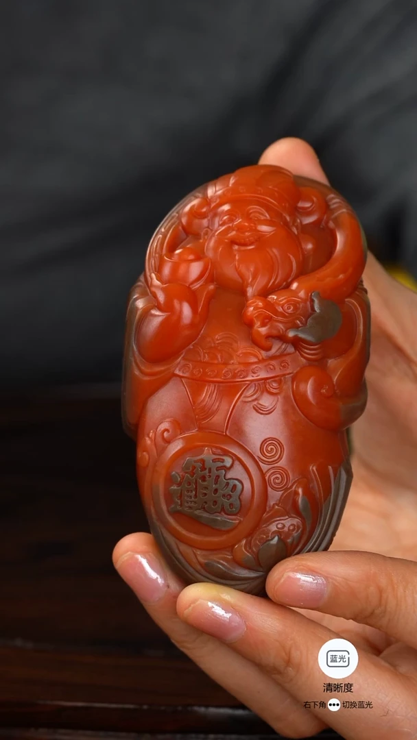 未镶嵌和田玉挂件不****下财神