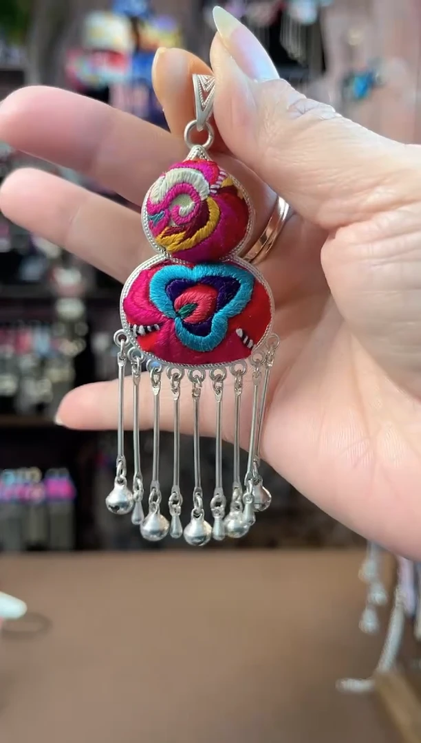 织绣 民族风手工非遗老绣饰品201