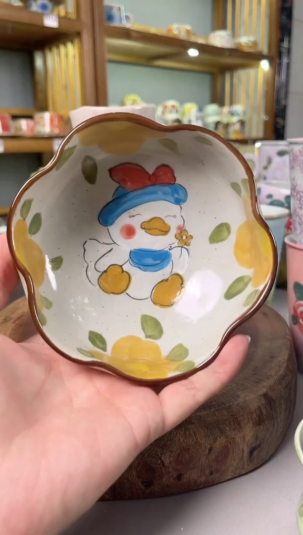 瓷片手绘高温釉下彩陶瓷