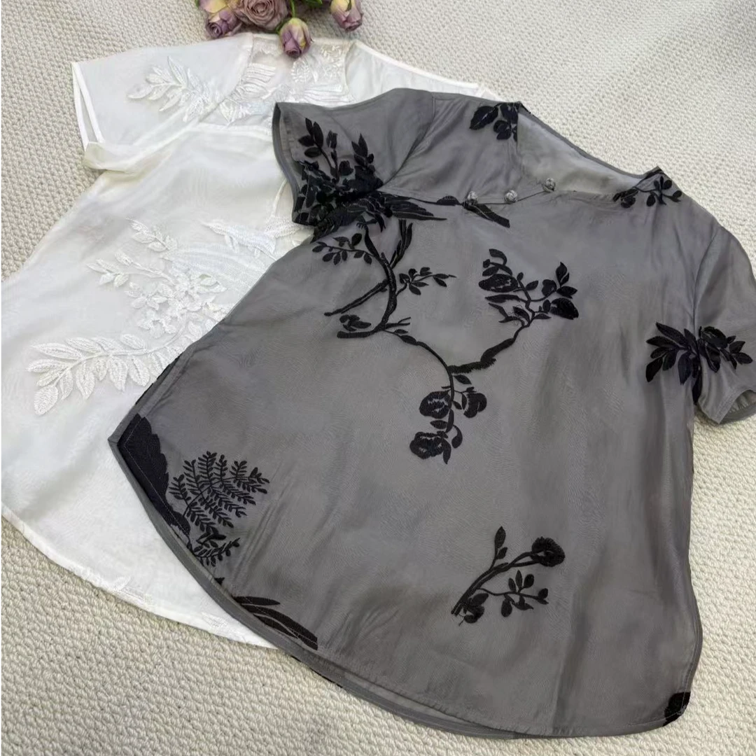 6661国风刺绣半袖