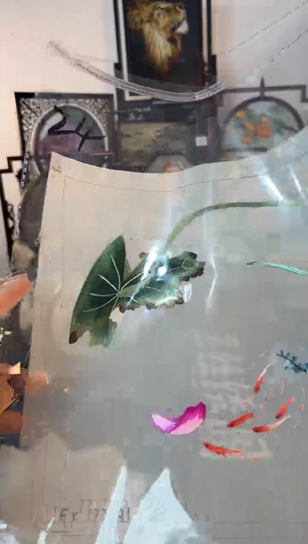 刺绣纯手刺绣工双面绣绣片24